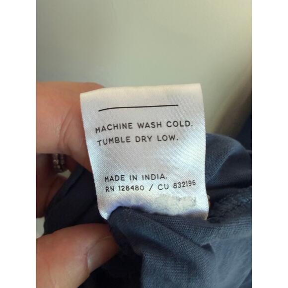 Pact Organic Cotton Sleeveless Scoop Neck Midi Tank Dress Blue Women's Large - Picture 10 of 10